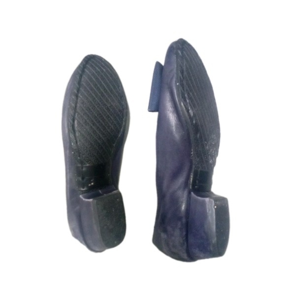 Bally of Switzerland Vintage Emily Navy Bow Embellished Heels Women's Size 5 - Picture 4 of 5